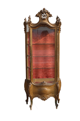 Vetrina dorata francese